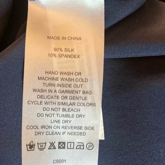 Quince Women's Navy Blouse - Picture 3 of 5